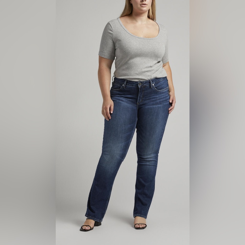 Silver Jeans Co. Suki Mid Rise Bootcut Jeans (33W/32L)